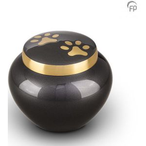 Dieren Urn - Goudkleurige Pootafdruk - Messing - Handgemaakt - Medium