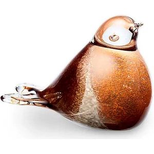 Roodborstje Mini Urn Bruin-Oranje (0.03 liter)