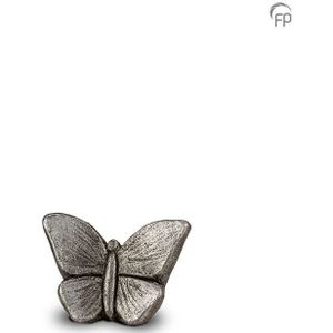 Mariposa Vlinder Mini Dieren Urn, Zilverkleur (0.15 liter)