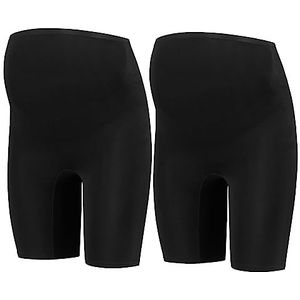 Mamsy - Seamless Zwangerschaps Short - Zwart - 2-Pack