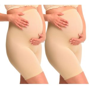 Mamsy - 2-Pack Seamless - Korte Broeken - Beige