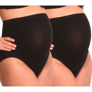 Mamsy - Seamless Zwangerschaps Slip - Zwart - 2-Pack