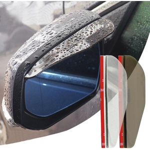 2 STKS Flexibele Shelding Regenscherm Zonneklep Schaduw Achteruitkijkspiegel voor Auto Achteruitkijkspiegels (transparant)