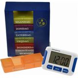 Kleurrijke Medicijndoos Weeklader - Medicijnalarm - 7 Doosjes - 4 Vakken per Dag