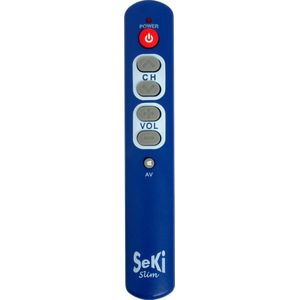 Seki Slim senioren afstandsbediening voor TV en radio blauw