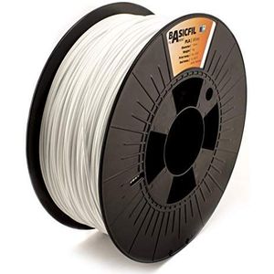 BASICFIL PLA 3D-Printerfilament, Wit, 1,75 mm, 1 kg