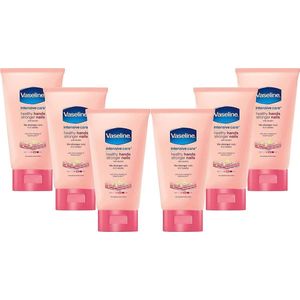 6x Vaseline Creme hand & nail tube 6x75 ml - Voordeel Verpakking