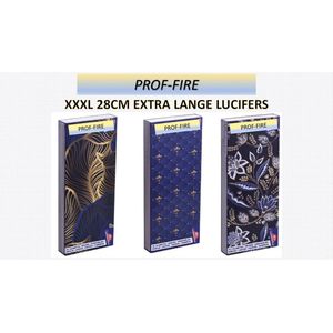 Prof-Fire - 3 Grote Dozen Extra Lange Lucifers 28 cm - XXXL - 3 X 70 stuks (210 stuks) - Topper!! - Fire-Up Kwaliteit - Ideaal voor BBQ