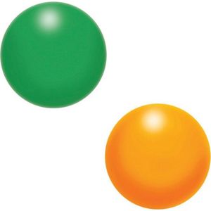 Aidapt Stressbal set van 2 - Groen & Oranje - Voor hand, pols en onderarmoefeningen - 5cm diameter - knijpballetje