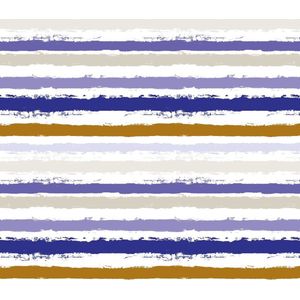 Inpakpapier Strepen Blauw- Breedte 40 cm - m lang - Breedte 40 cm