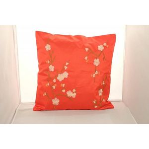 Fine Asianliving Chinese Kussen Sakura Kersenbloesems Rood 45x45cm