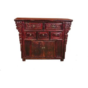 Fine Asianliving Antieke Chinese Kast B113xD42xH86cm Chinese Meubels Oosterse Kast