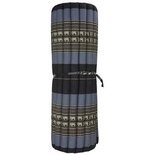 Fine Asianliving Thaise Mat Oprolbaar Matras 200x100x4.5cm Zwart Meditatie Mat Matras