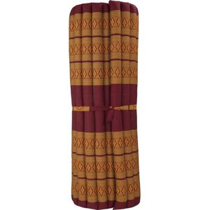 Fine Asianliving Thaise Mat Oprolbaar Matras 200x100x4.5cm Oranje Meditatie Mat Matras