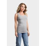 L&S - Sport Singlet - Lichtgrijs - Mouwloos Shirtje - Katoen/Elastaan