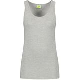 L&S - Sport Singlet - Lichtgrijs - Mouwloos Shirtje - Katoen/Elastaan