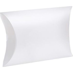 Cadeauverpakking doosje 42x8x28cm frosted WIT (50 stuks)