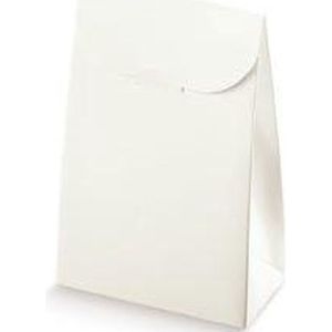 Cadeau verpakking, 90x45x130mm WIT GLANS (25 stuks)
