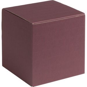 Cadeauverpakking vierkant-kubus karton 7x7x7cm BORDEAUX (200 stuks)