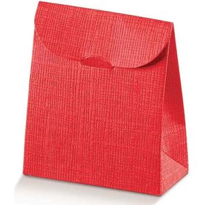 Cadeauverpakking cadeaudoosjes, 90x45x130mm ROOD (25 stuks)
