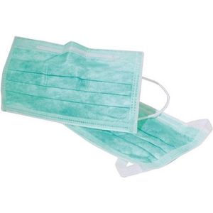 Mondkapjes-Mondkapje-Mondkap-Mondmasker 50stuks-medisch-Stofmasker-3-laags -Groen