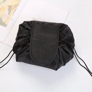 Without Lemon - Magic Travel Pouch Make-up Tas - TikTok - Reistas - Pouch - Cosmetic Opberg Tas - Make-up Opbergsysteem - Make-up Toilettas - Reistas - Cosmetica Accessoires Organiser - Handige Toilettas - Zwart