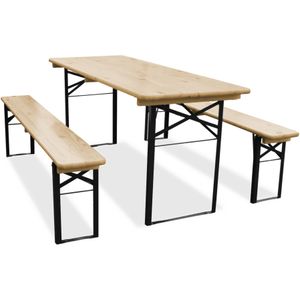 Biertafel en banken 180 x 70
