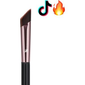 Boozyshop ® Wenkbrauw Kwast Ultimate Pro UP42 - Square Angled Brow Brush - Voor het definiëren van je wenkbrauwen - Make-up Kwasten - Hoge kwaliteit - Wenkbrauwkwast