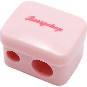Boozyshop ® Oogpotlood slijper - Puntenslijper met opvangbakje - Make up puntenslijper - Pencil Duo Sharpener - Roze