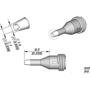 JBC C360 Cartridges - Soldering en accessoires - Pad Cleaning - Cartridge Type - Ø 1