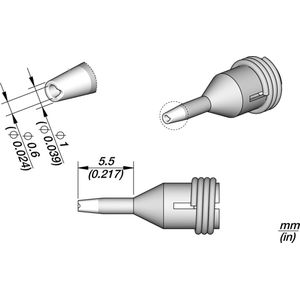 JBC C360 Cartridges - Soldering en accessoires - Pad Cleaning - Cartridge Type - Ø 0,6 pad