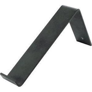 GoudmetHout Industriële Plankdrager L-vorm 20 cm - Per stuk - Staal - Mat Zwart - 4 cm x 20 cm x 15 cm
