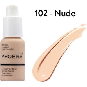 102 nude -PHOERA FOUNDATION™ - Soft Matte Full Coverage Liquid Foundation