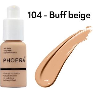 buff beige 104 - PHOERA FOUNDATION™ - Soft Matte Full Coverage Liquid Foundation