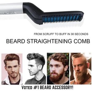 Elektronische Baard & Hoofd Kam / Borstel - Baardstyler - Baardstijler - Baardverzorging - Baardborstel - Haarborstel - Stijltang voor mannen en vrouwen -  Grooming - Elektronische baardborstel - Geschenk voor mannen - Geschenk voor vrouwen.