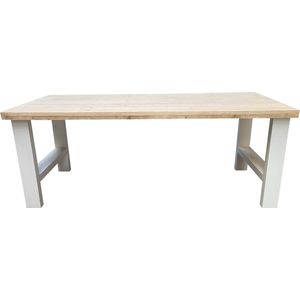 Wood4you - Eettafel Seattle - Industrial wood - hout - 220/90 cm