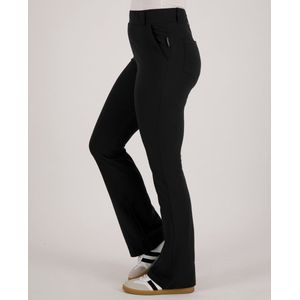 Je m'appelle Travelstof At Work Broek Flared Met stretch - Zwart - Maat XS