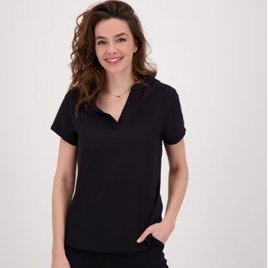 Je m'appelle Travelstof Top - Dames - Zwart - Maat XS
