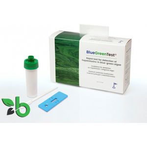 Blauwalg zelftest - na 15 minuten resultaat - hepatotoxin detecteren