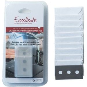 ECCELLENTE - Glasschraper Reservemesjes - 10 stuks - 43 x 22 mm