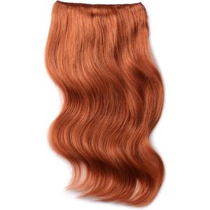 Remy Human Hair extensions Double Weft straight 22 - rood 350#