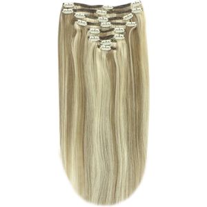 Remy Human Hair extensions Double Weft straight 18 - blond 9/613#