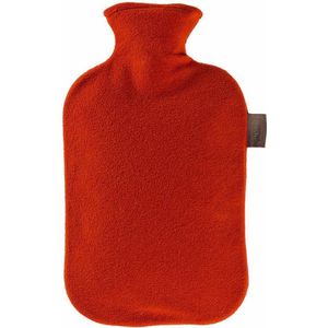 Warm water kruik - Met fleece hoes rood-