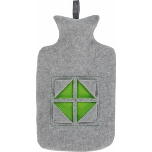 Warm water kruik - Met zachte hoes grijs
