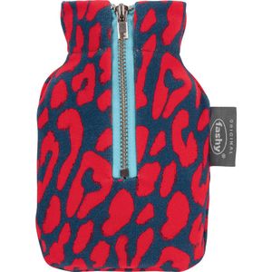 Warm water kruik - Zakwarmer luipaard koraal