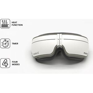 Tubble® Massage Mask - Met Warmtecompressie - 4 Massage Standen - Ultiem relaxen en Ontspannen - Seashell White