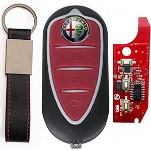 + Logo sleutelbehuizing met 3 knoppen afstandsbediening voor Alfa Romeo Mito Giulietta.