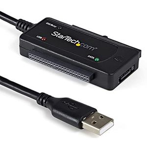 StarTech.com USB 2.0 naar IDE SATA-adapter - 2,5/3,5 inch SSD/HDD - USB naar IDE & SATA converterkabel - USB harde schijf adapter (USB2SATAIDE)