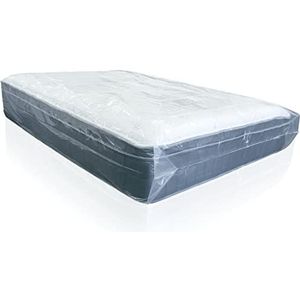 Stevige Matras Hoes | 1-persoons Matrashoes | 50my | Beschermhoes Tijdens Verhuizen en Opslag | Waterproof | 114x225cm