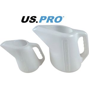 Motorolie / koelvloeistof maatkan 2 stuks 1.5 en 5 liter